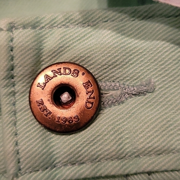 LAND'S END Fit 1 Midrise Mint Straight Leg Denim Ankle Jeans - Picture 7 of 9